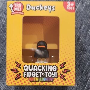 Quacking Fidget Toy with Lights - Black